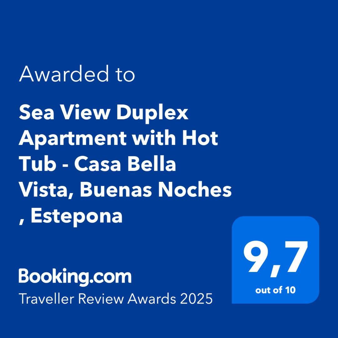 Sea View Penthouse Apartment With Hot Tub - Casa Bella Vista, Buenas Noches , Estepona Exteriér fotografie